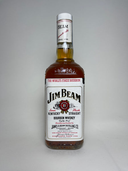 Jim Beam White Label Kentucky Straight Bourbon Whiskey - Bottled