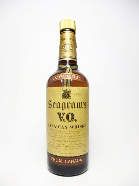 Seagram's V.O. 6YO Canadian Whisky - Distilled 1980 (40%, 75cl