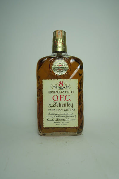 Schenley Imported O.F.C. 8YO Blended Canadian Whiskey - Distilled