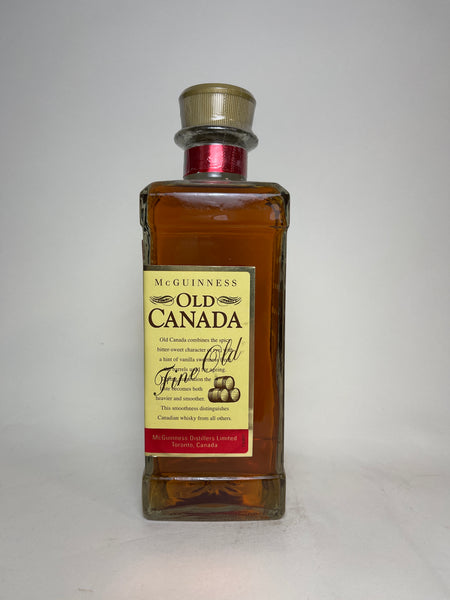 McGuinness Distillers' Ltd. Old Canada Blended Canadian Whisky
