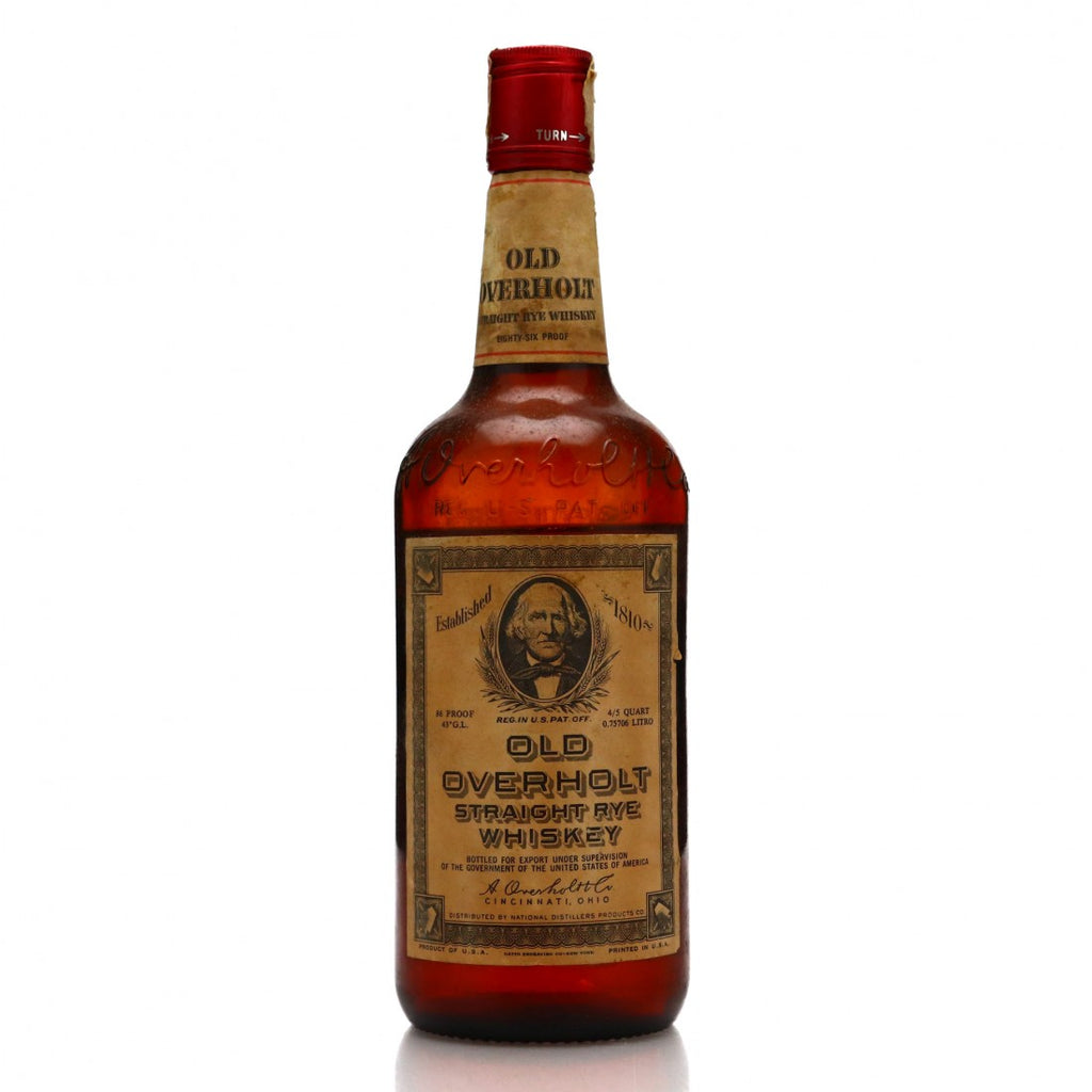 A. Overholt's Old Overholt Pennsylvania Straight Rye Whiskey - Bottled 1971 (43%, 75.7cl)