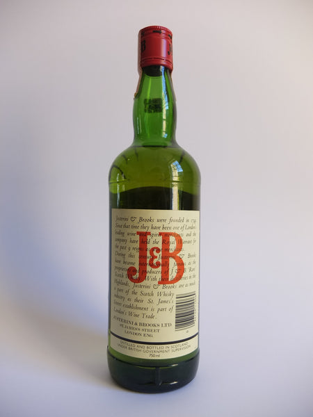 J & B, Blended Scotch Whisky - Early 1980s (43%, 75cl) – Old