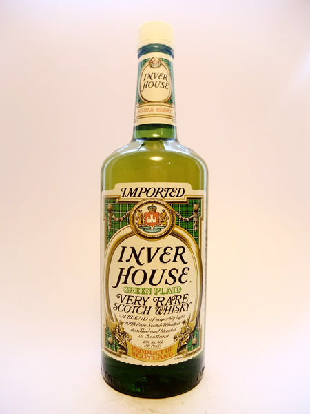 Inver House Green Plaid Rare Blended Scotch Whisky - 1980s (40