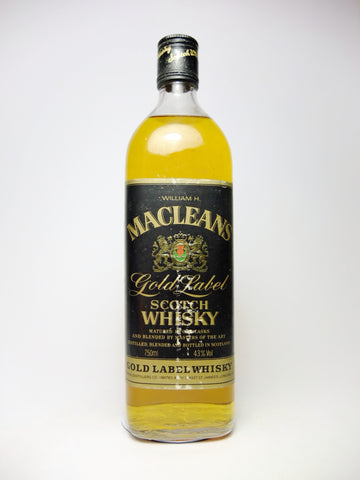 Imperial Distillers's William H. Macleans Gold Label Blended Scotch Label - 1970s (43%, 75cl)