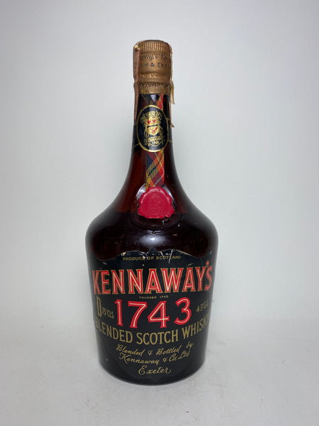Kennaway's 1743 Blended Scotch Whisky- 1960s (43%, 75cl) – Old