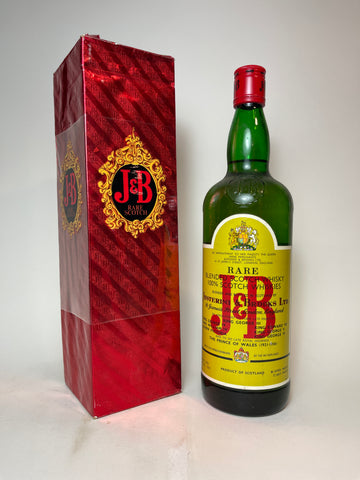 J & B Blended Scotch Whisky - 1960s (43%, 94.6cl)