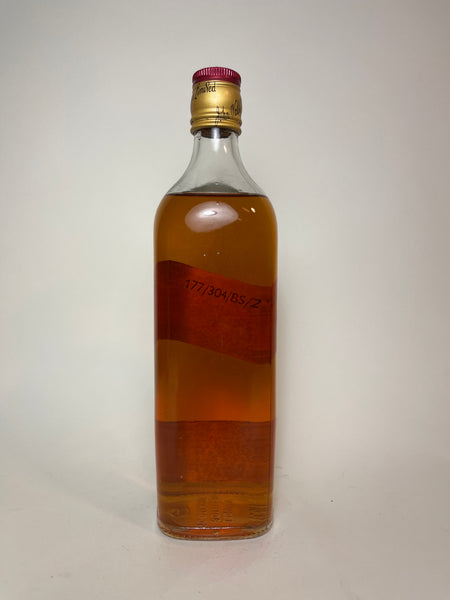 Johnnie Walker Red Label Blended Scotch Whisky - 1970s (40%, 75.7