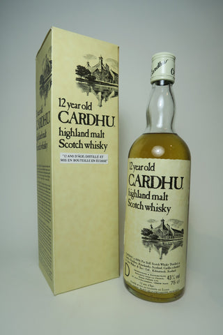 Cardhu 12YO Highland Malt Scotch Whisky - 1980s (43%, 75cl)