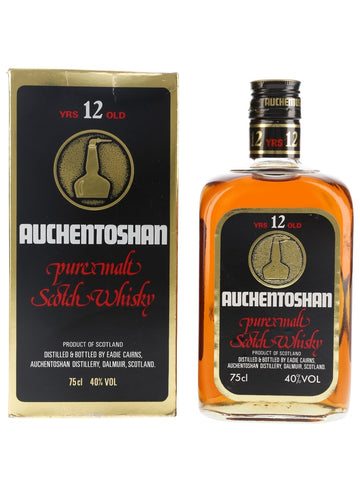 Eadie Cairns' Auchentoshan 12YO Lowland Pure Malt Scotch Whisky - 1980s (40%, 75cl)