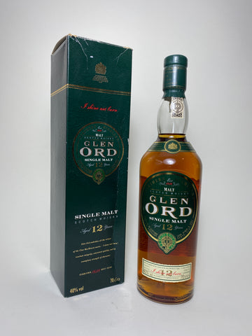 Glen Ord 12YO Highland Single Malt Scotch Whisky - 1990s (40%, 75cl)