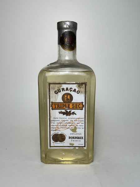 F. Cazanove Curaçao Triple Sec - 1950s (ABV Not Stated, 100cl