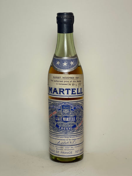 Martell VS/3* Very Old Pale Cognac - c. 1947 (40%, 35cl) – Old