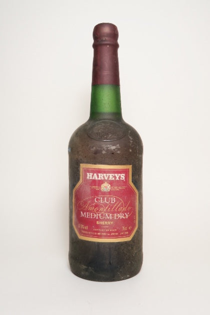 Harveys Club Amontillado Dry Sherry - 1980s (17.5%, 75cl)