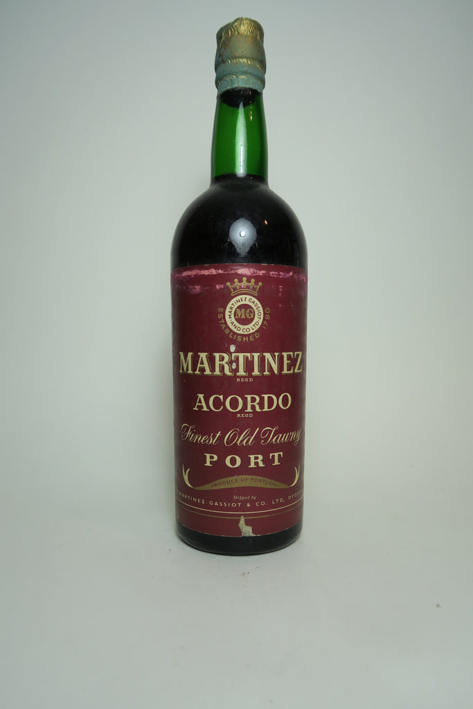 Martinez Acordo Finest Old Tawny Port - 1950s (20%, 75cl)