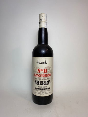 Miguel M. Gomez for Harrod's No 11 Amontillado Sherry  - 1970s (18/20%, 70cl)