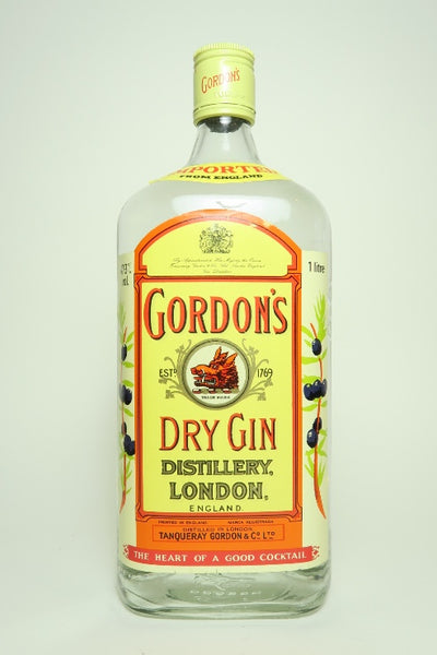 Gordon's London Dry Gin (Export) - 1970s (47.3%, 100cl) – Old