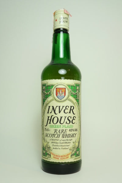Inver House Green Plaid Rare Blended Scotch Whisky - 1970s (40