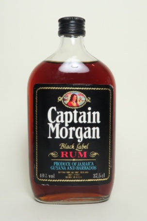 Captain Morgan Black Label Rum - 1980s (40%, 37.5cl)