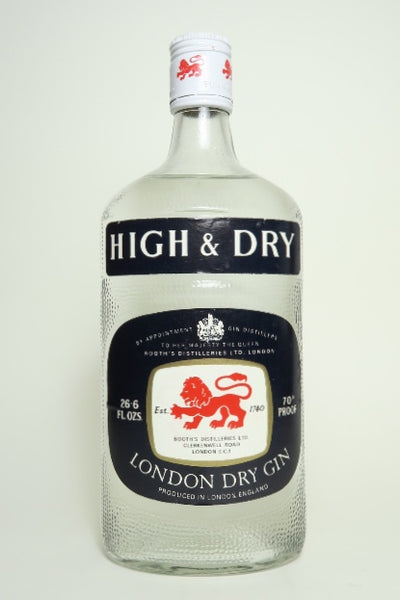 その他 HIGH&DRY BOOTH'S London Dry Gin Booth's 