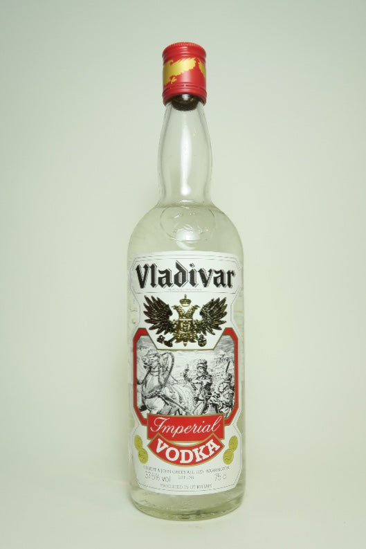 Gilbert & John Greenall's Vladivar Imperial Vodka  - 1980s (37.5%, 75cl)