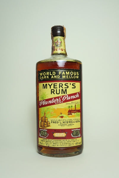 Myers's Planter's Punch Rum Fine Jamaica Rum - 1980s (40%, 75cl