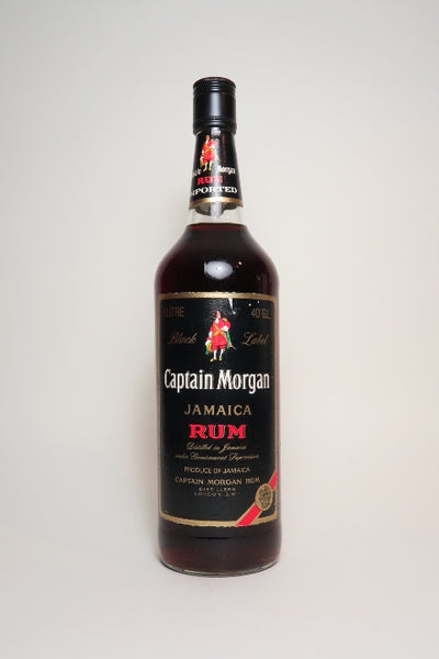 Captain Morgan Black Label Jamaica Rum - 1980s (40%, 100cl) – Old
