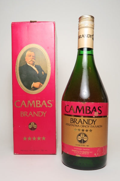 Cambas 5* Greek Brandy - 1970s (40%, 75cl) – Old Spirits Company