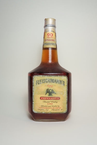 Fleischmann's Preferred Blended American Whiskey - Bottled 1969