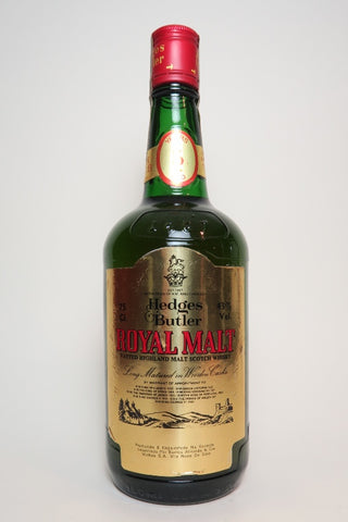 Hedges & Butler Royal Malt Vatted Highland Malt Blended Scotch Whisky - 1970s (43%, 75cl)