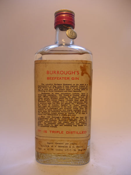 【希少】BEEFEATER  DRY GINアンティーク　パブミラー James Burrough's Beefeater London Dry Gin - 1949-59 (44%, 75cl