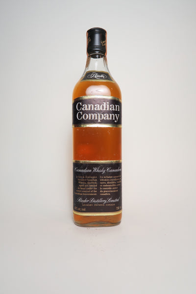Canadian Company Rieder 1987年　新品・未開封品　古酒 Rieder Canadian Company Blended Canadian Whiskey - Distilled 1987