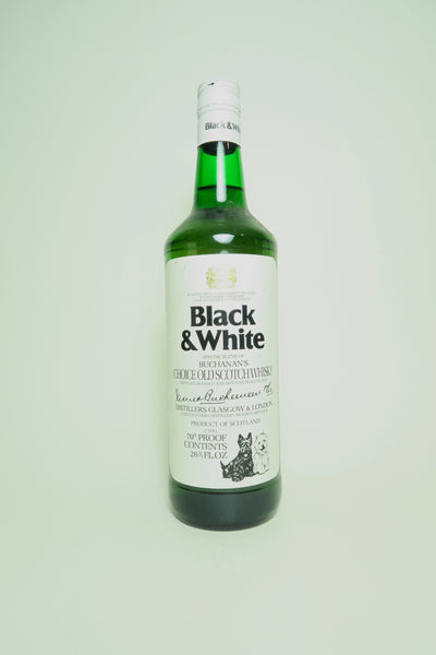 ウイスキー BUCHANAN'S BLACK & WHITE SCOTCH WHISKY 特級 BLACK & WHITE SPECIAL BLEND OF BUCHANAN'S CHOICE OLD