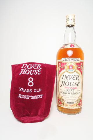 Inver House 8YO Red Plaid Rare Blended Scotch Whisky - 1970s (43%, 100cl)