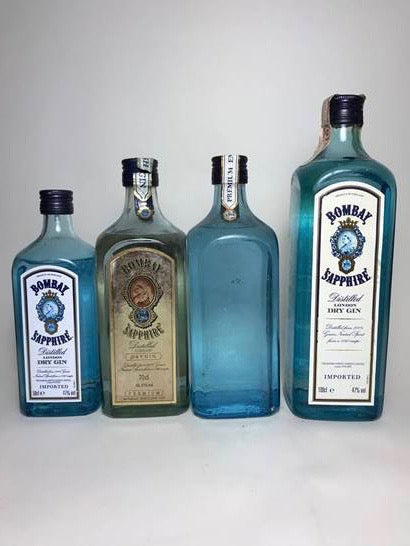 Bombay Sapphire Gin Medey - late 1980s/late 1990s (43-47%, 50