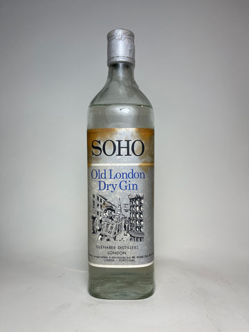 Glenaber's Soho Old London Dry Gin - 1970s (40%?, 75cl)