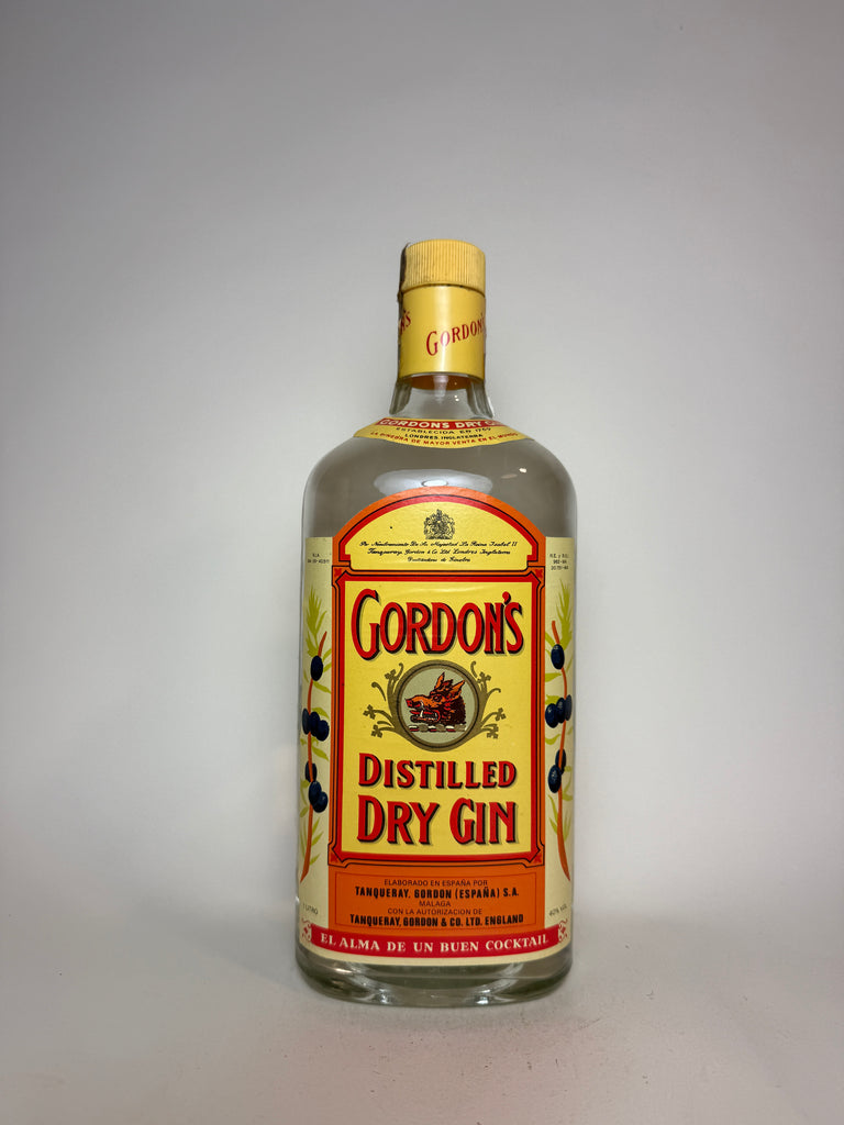 Gordon's Dry Gin (Export) - 1980s (40%, 100cl)