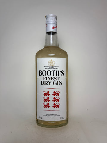 Booth's Finest London Dry Gin - 1980s (40%, 75cl)