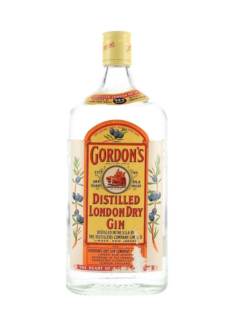 Gordon's London Dry Gin (Export) - 1970s (47.3%, 112.5cl)