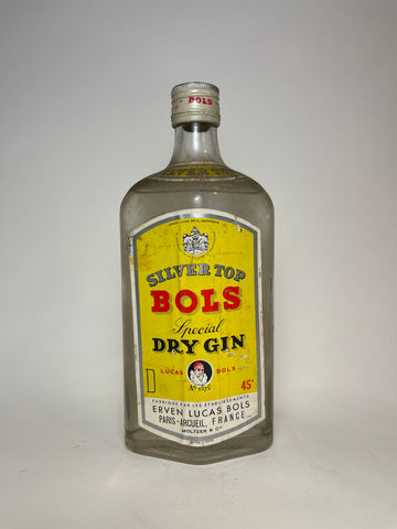 Erven Lucas Bols Silver Top Special Dry Gin - 1960s (45%, 75cl)