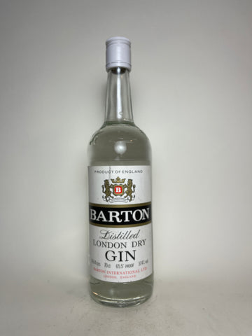 Barton London Dry Gin - 1980s (37.4%, 70cl)