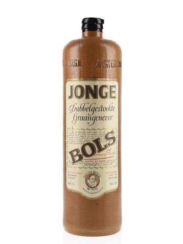 Bols Jonge Dubbelgestookte Graangenever - 1980s (35%, 100cl)