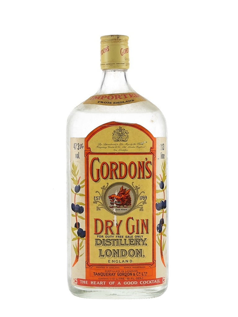 Gordon's London Dry Gin (Export) - 1970s (47.3%, 113cl)