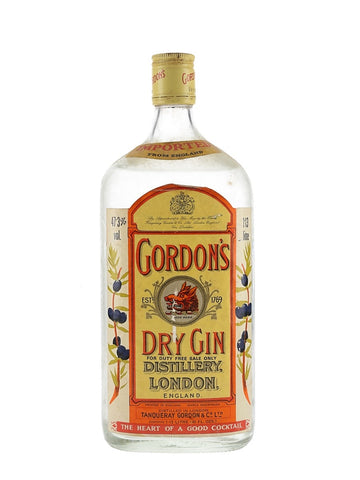 Gordon's London Dry Gin (Export) - 1970s (47.3%, 113cl)