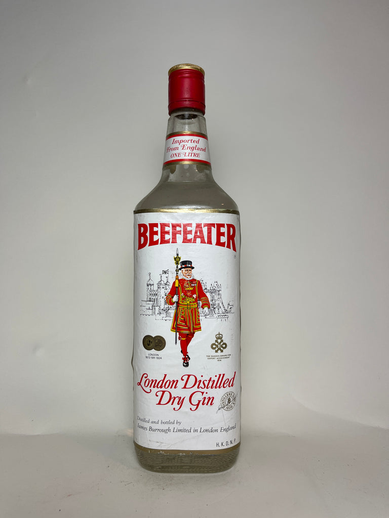 James Burrough's Beefeater London Distilled Dry Gin - c. 1976 (ABV Not Stated, 100cl)