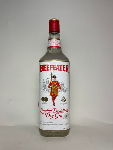 James Burrough's Beefeater London Distilled Dry Gin - c. 1976 (ABV Not Stated, 100cl)