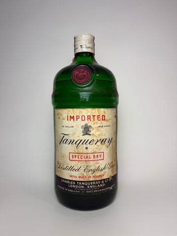 Charles Tanqueray Export Strength Special Dry Distilled English Gin - 1970s (47.3%, 189cl)