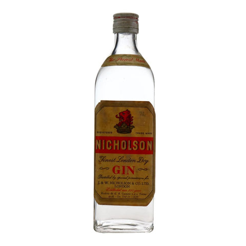 J. & W. Nicholson & Co.'s Finest London Dry Gin - early 1960s (45%, 75cl)