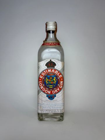 Fulie's Estimable London Dry Gin - 1970s (40%, 75cl)