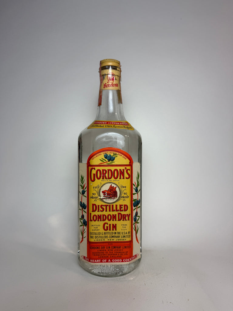 Gordon's London Dry Gin (Export) - 1960s (45%, 114cl)