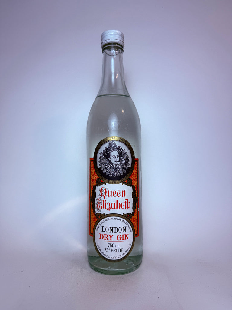 Duncan, Gilbey & Matheson Queen Elizabeth London Dry Gin - 1970s (42%, 75cl)